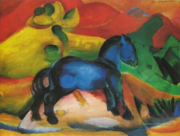 Dasblaue Pferdchen Expressionisme Peinture à l'huile